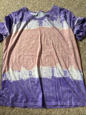 Purple and Dusty Pink Tie-Dye Tee